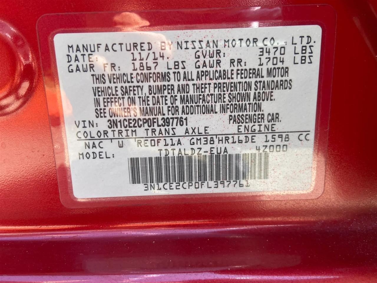 Nissan Versa Note SV 2015