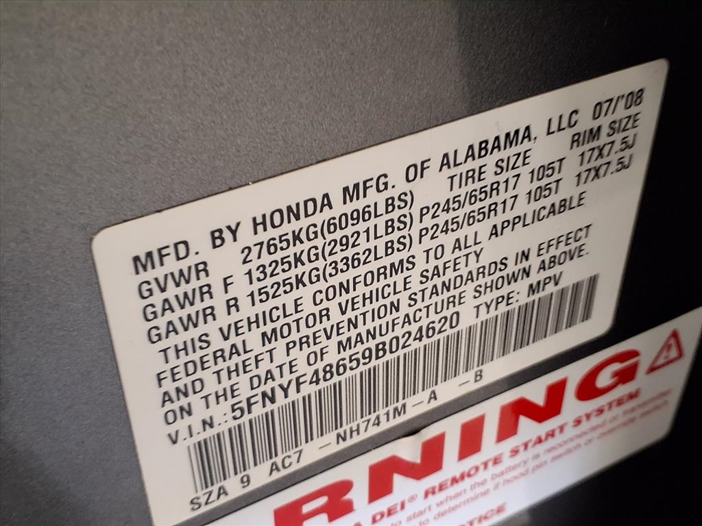 2009 Honda Pilot EX-L photo 15