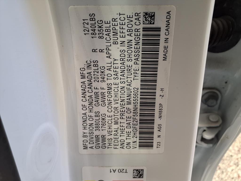 Honda Civic Sedan Sport CVT 2022