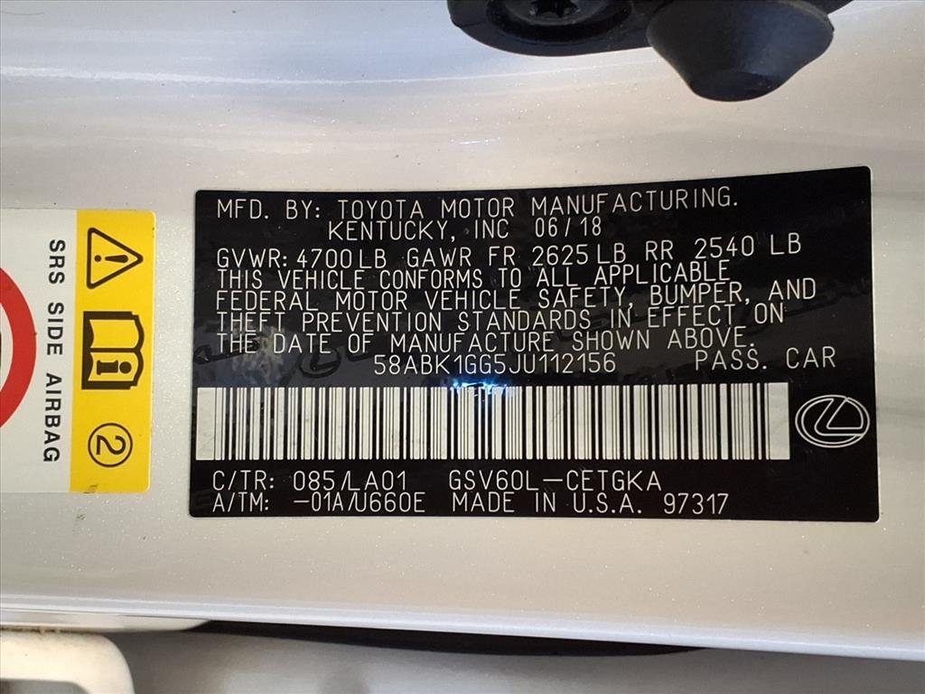 Lexus ES ES 350 FWD 2018