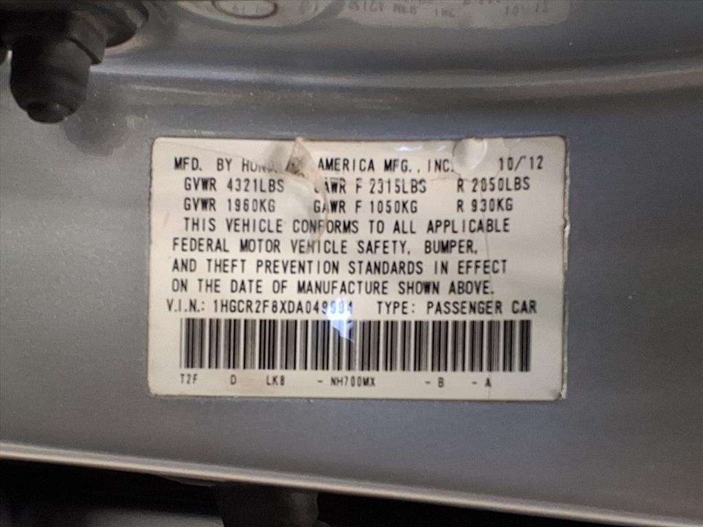 Honda Accord Sdn 4dr I4 CVT EX-L 2013