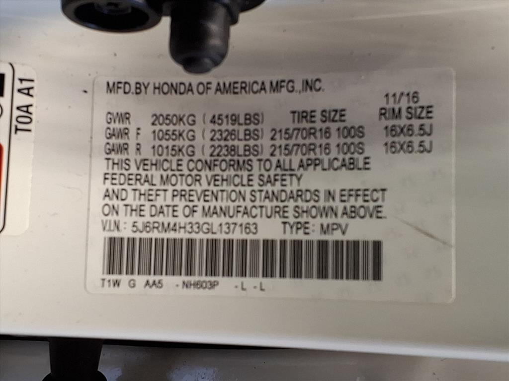 Honda CR-V AWD 5dr LX 2016