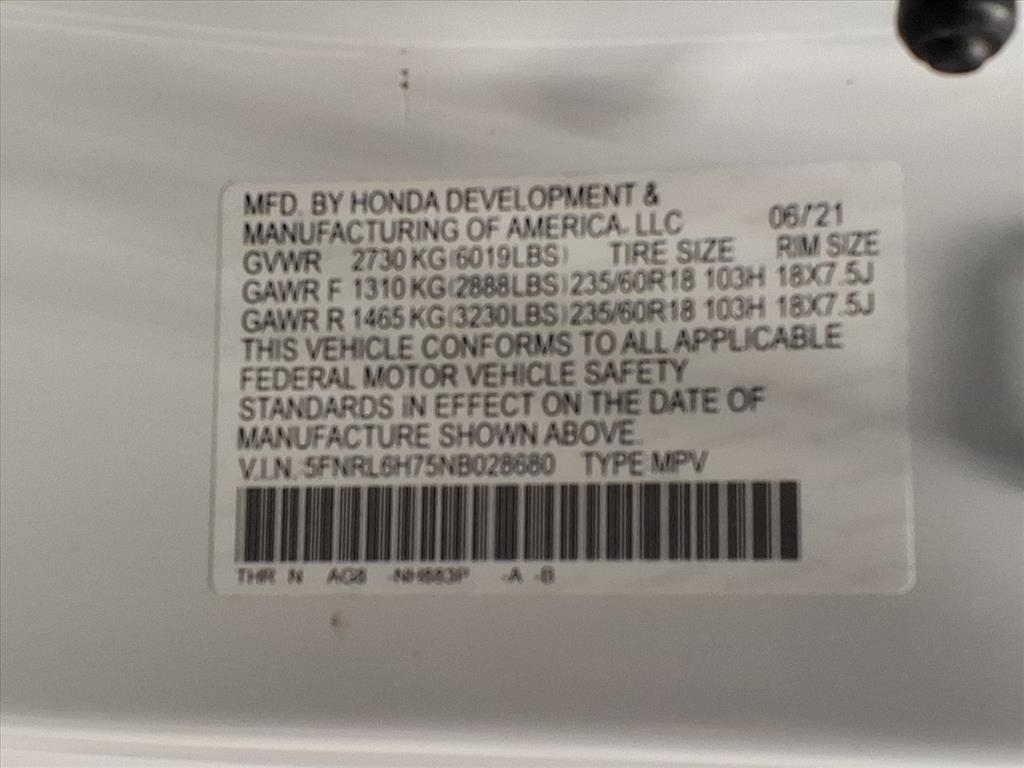 Honda Odyssey EX-L Auto 2022