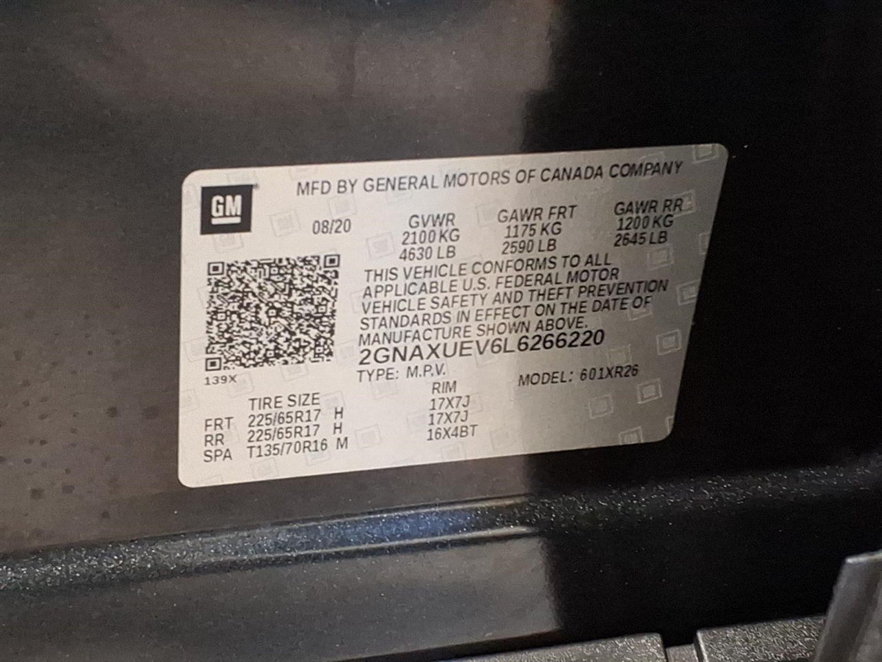 Chevrolet Equinox AWD 4dr LT w/1LT 2020