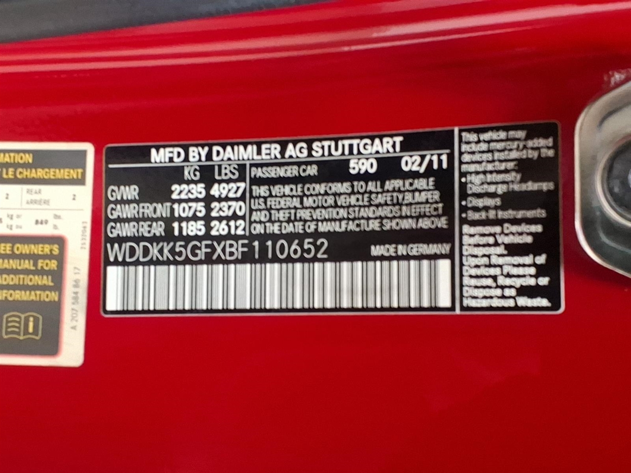 Mercedes-Benz E-Class 2dr Cabriolet E 350 RWD 2011