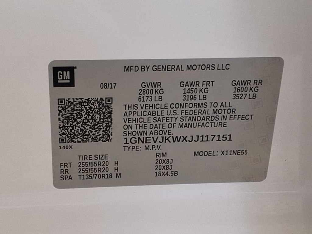 Chevrolet Traverse AWD 4dr Premier w/1LZ 2018