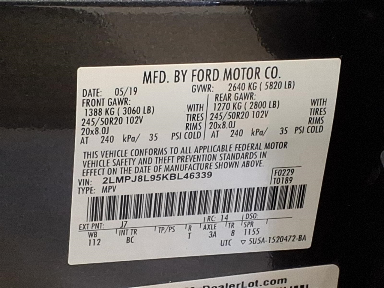 Lincoln Nautilus Reserve AWD 2019