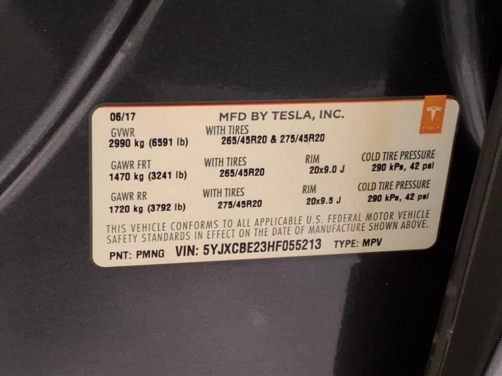 Tesla Model X 75D 4D SUV AWD 2017