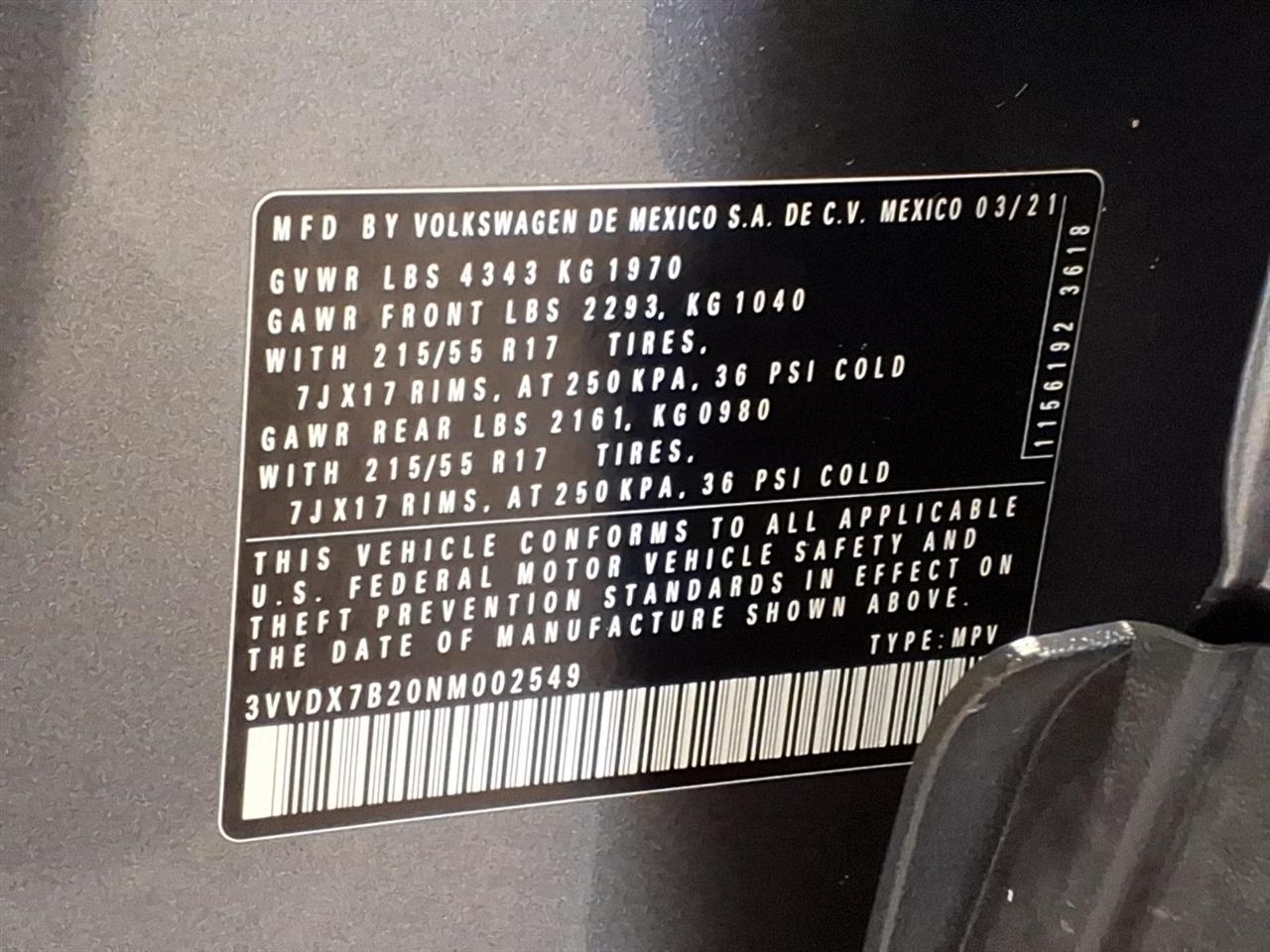 Volkswagen Taos S FWD 2022