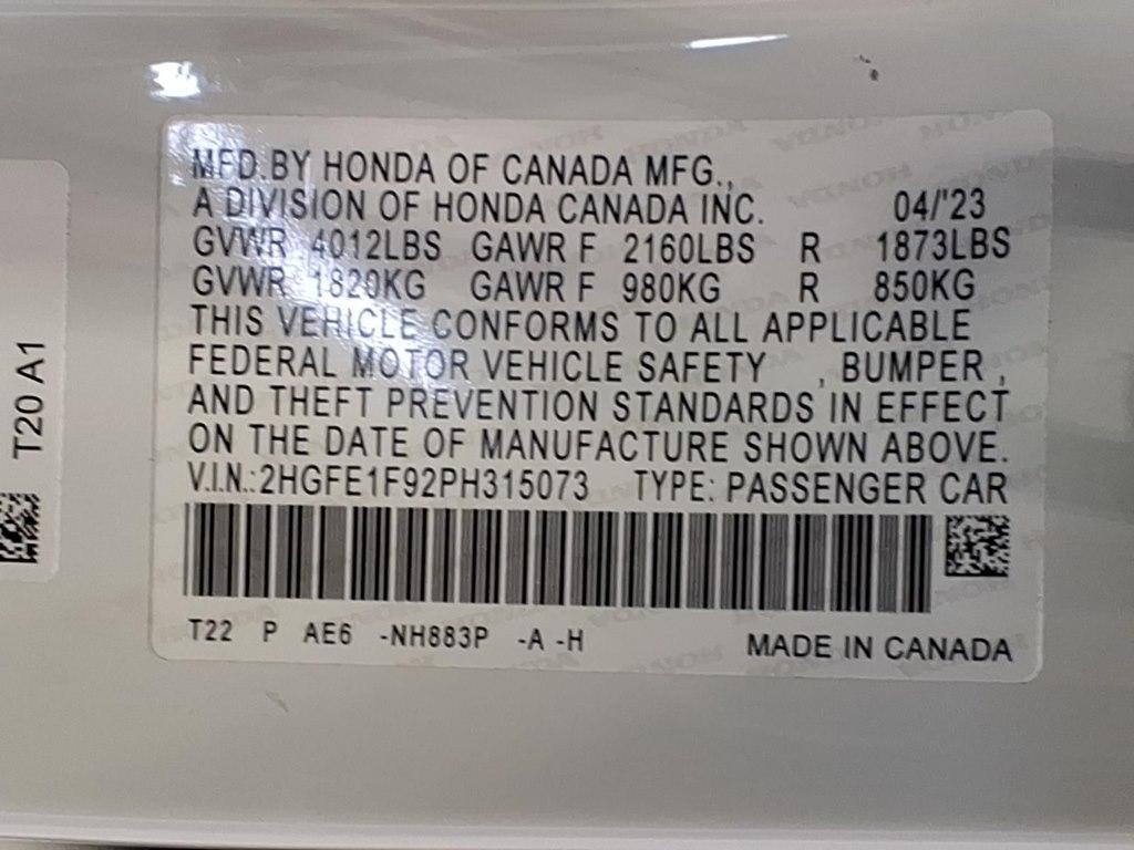 Honda Civic Sedan Touring CVT 2023