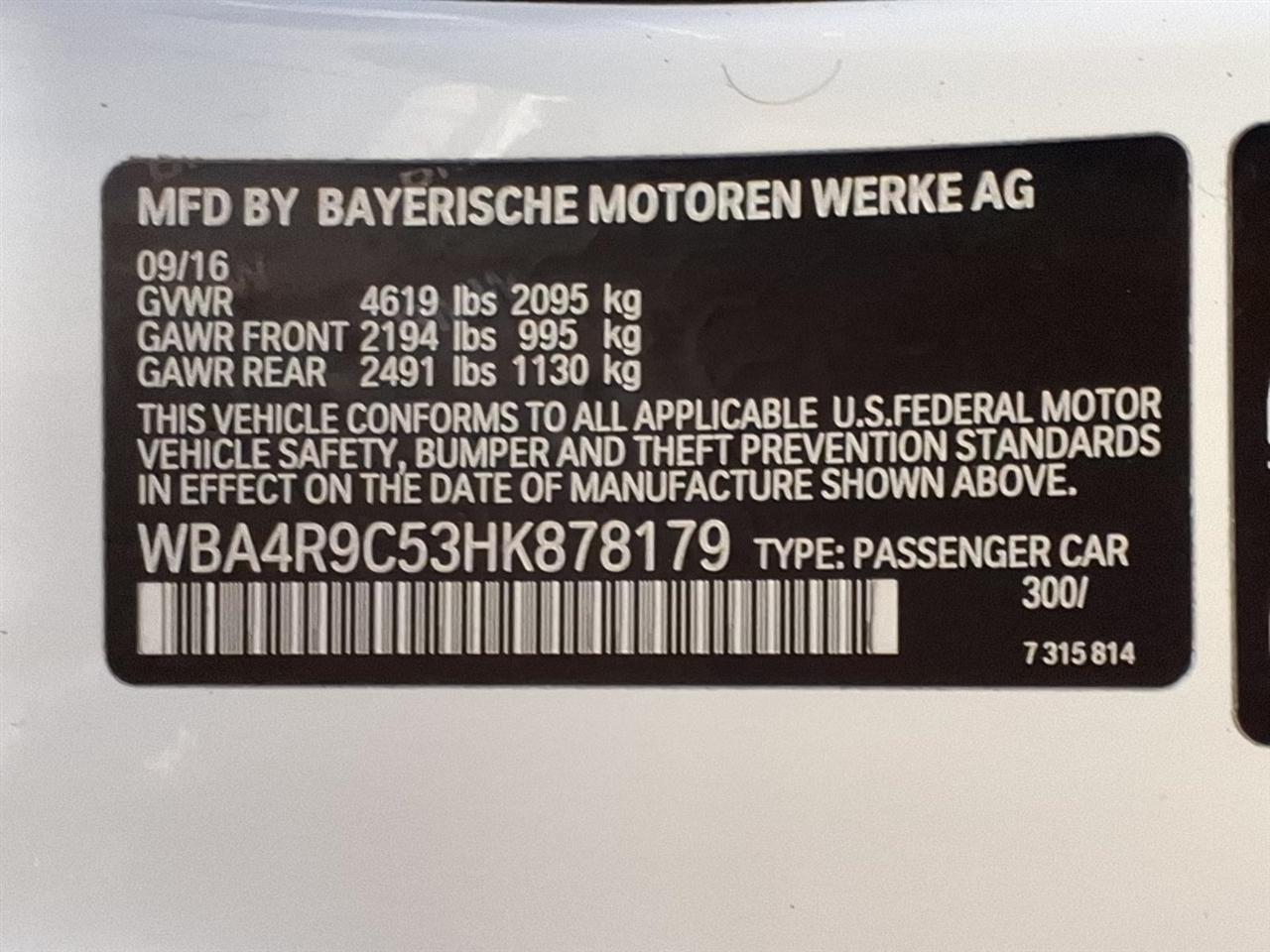 BMW 4 Series 430i xDrive Coupe SULEV 2017