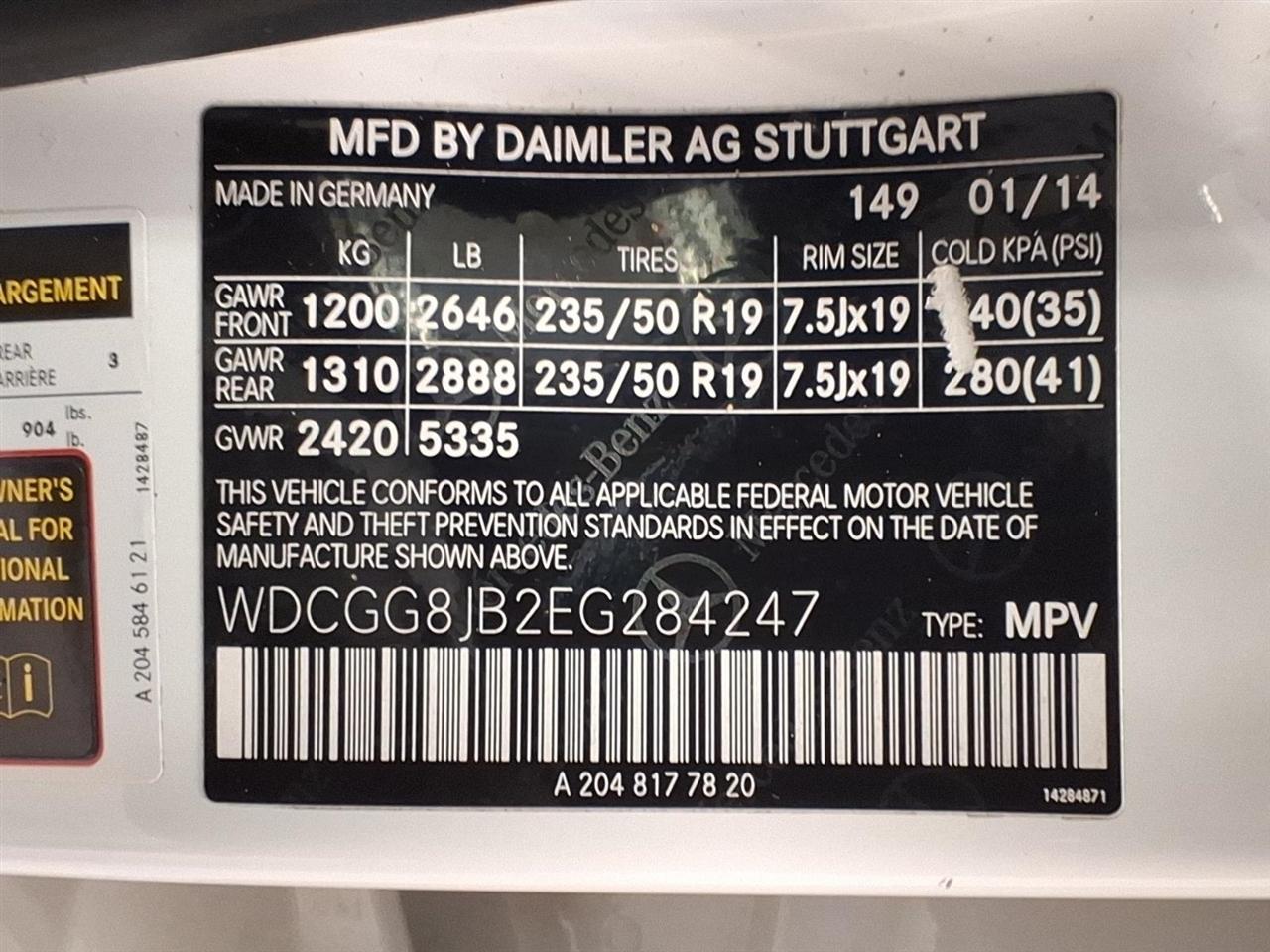 Mercedes-Benz GLK-Class 4MATIC 4dr GLK 350 2014