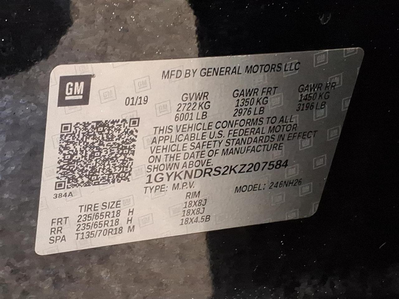 Cadillac XT5 AWD 4dr Luxury 2019