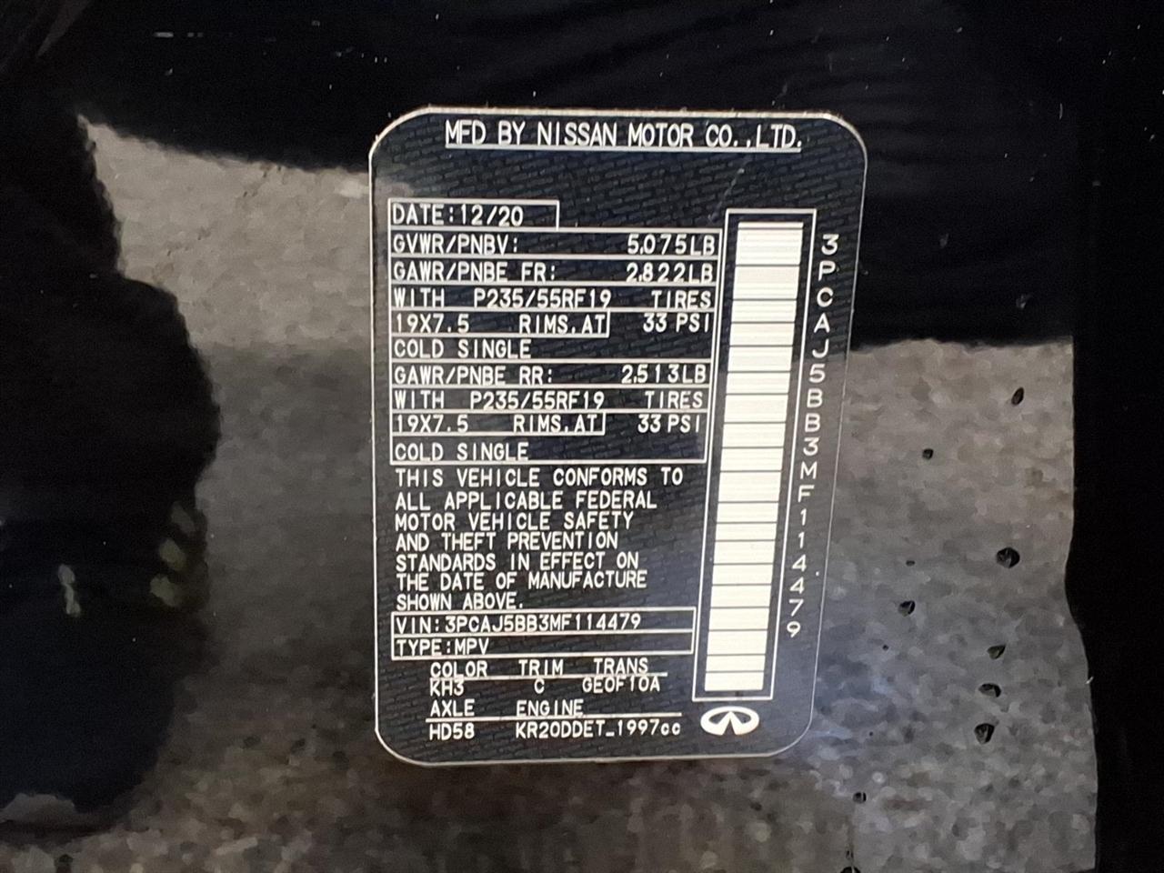 Infiniti QX50 LUXE AWD 2021