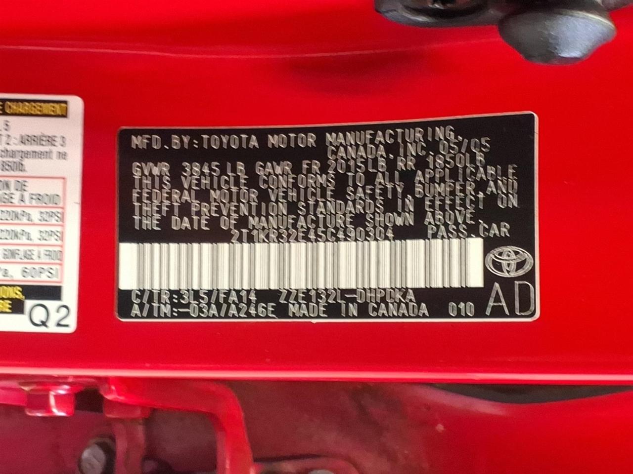 Toyota Matrix 4dr Wgn Auto FWD 2005