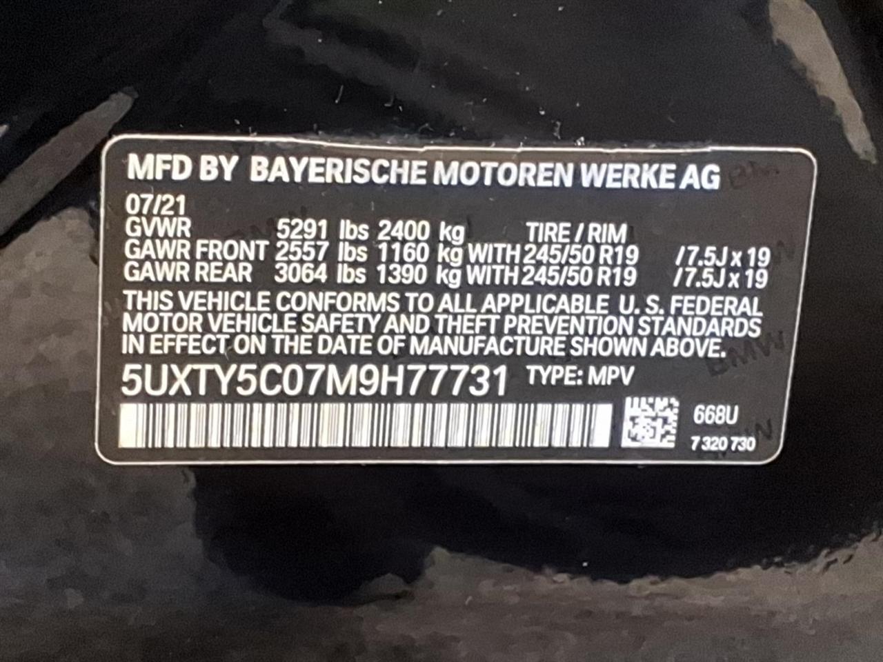 BMW X3 xDrive30i Sports Activity Vehicle 2021