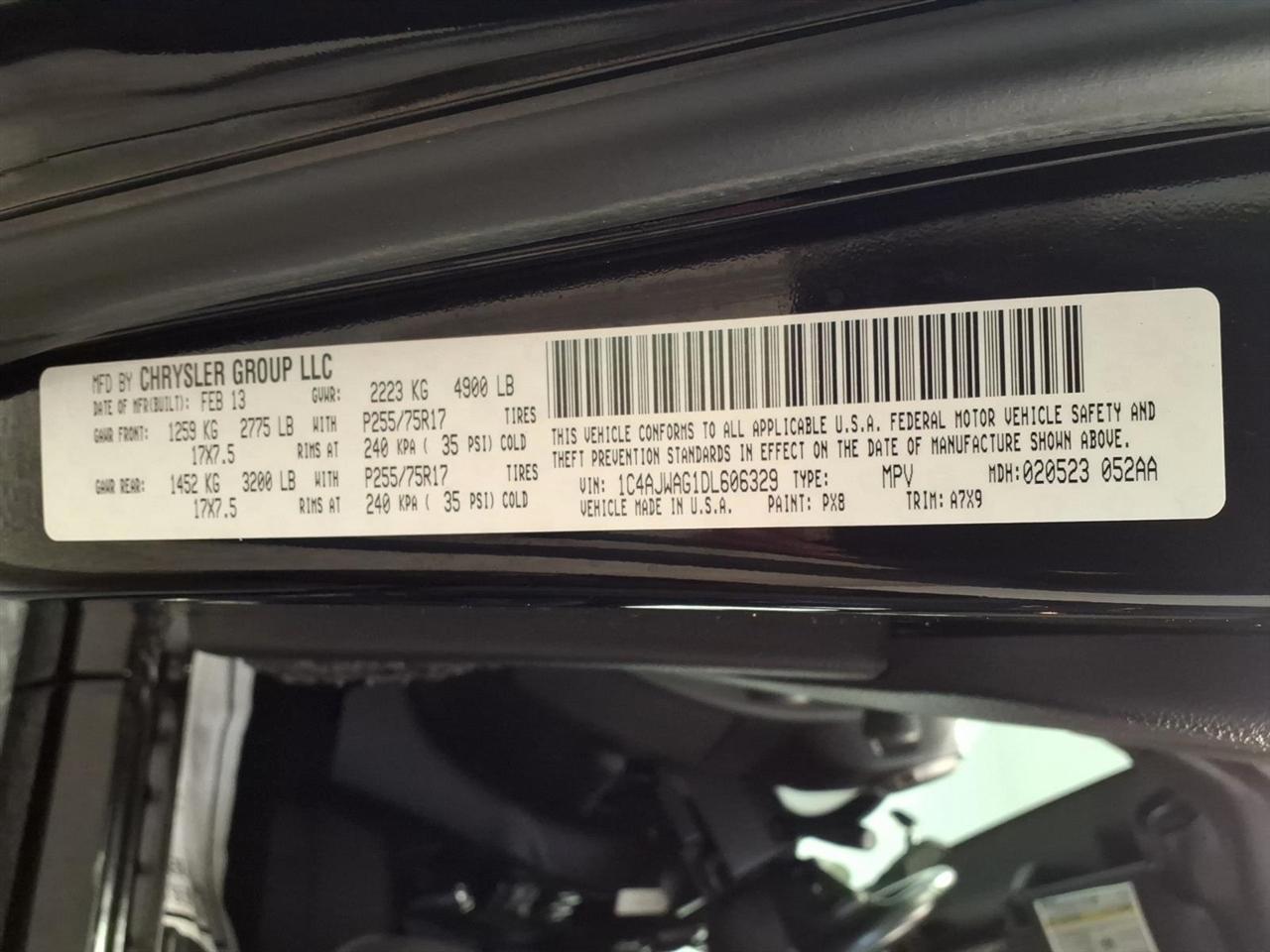 Jeep Wrangler 4WD 2dr Sport 2013