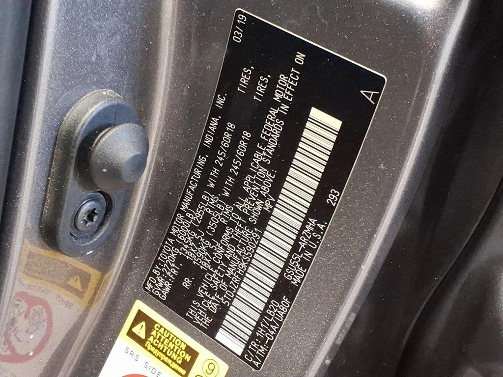 Toyota Highlander XLE AWD V6 2019