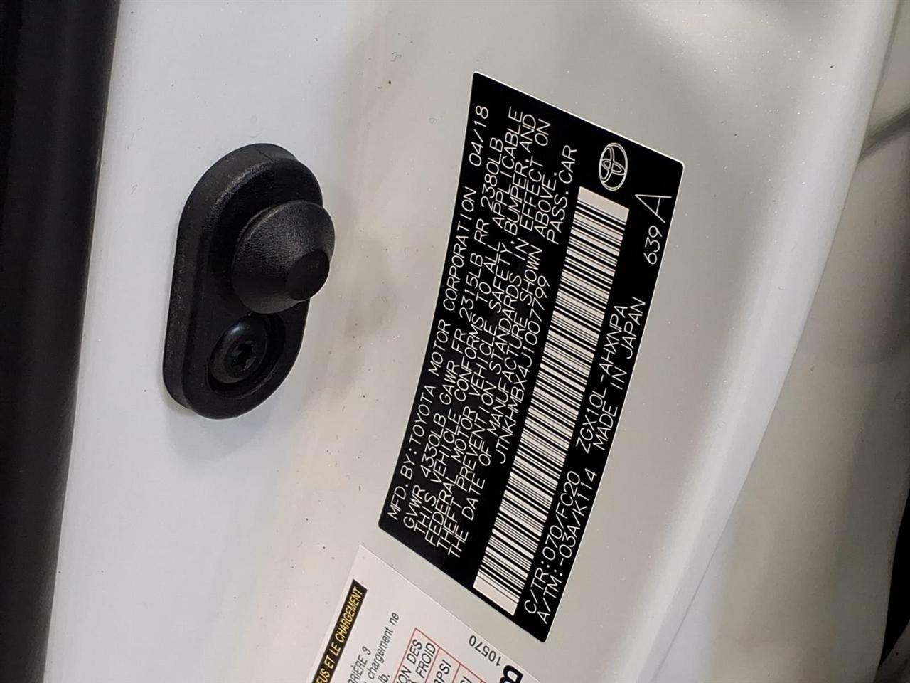 Toyota C-HR XLE Premium FWD (Natl) 2018