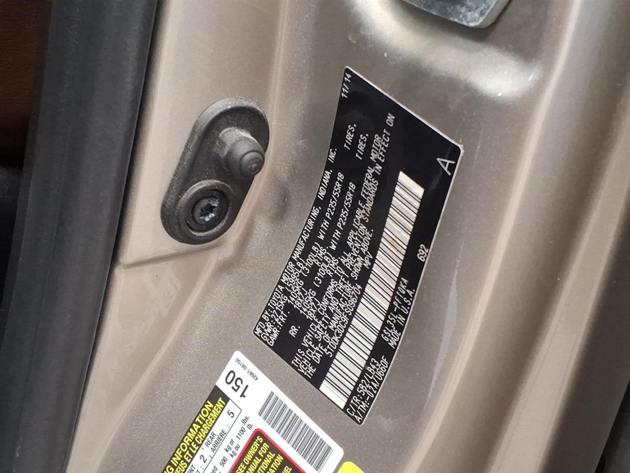 Toyota Sienna Limited Premium AWD 7-Passenger V6 2015
