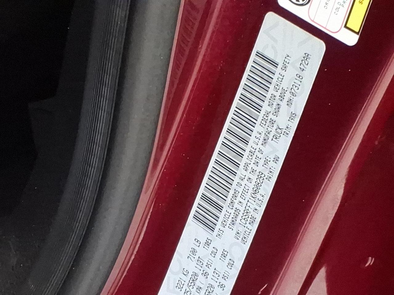 RAM 1500 Big Horn/Lone Star 4x4 Crew Cab 5'7" Box 2019