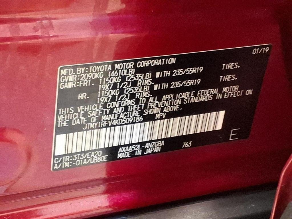 Toyota RAV4 Limited FWD (Natl) 2019