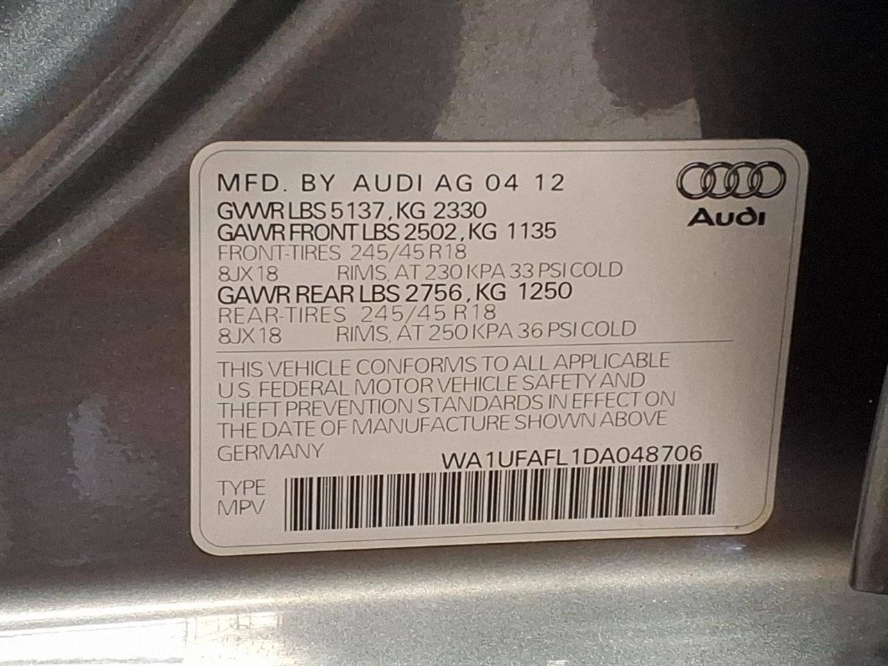 Audi allroad 4dr Wgn Premium Plus 2013