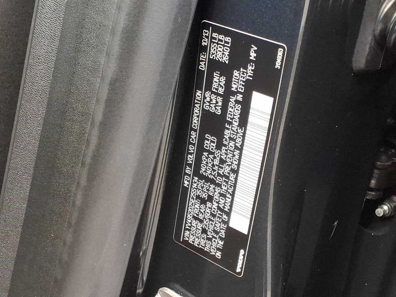 Volvo XC60 AWD 4dr 3.2L 2014