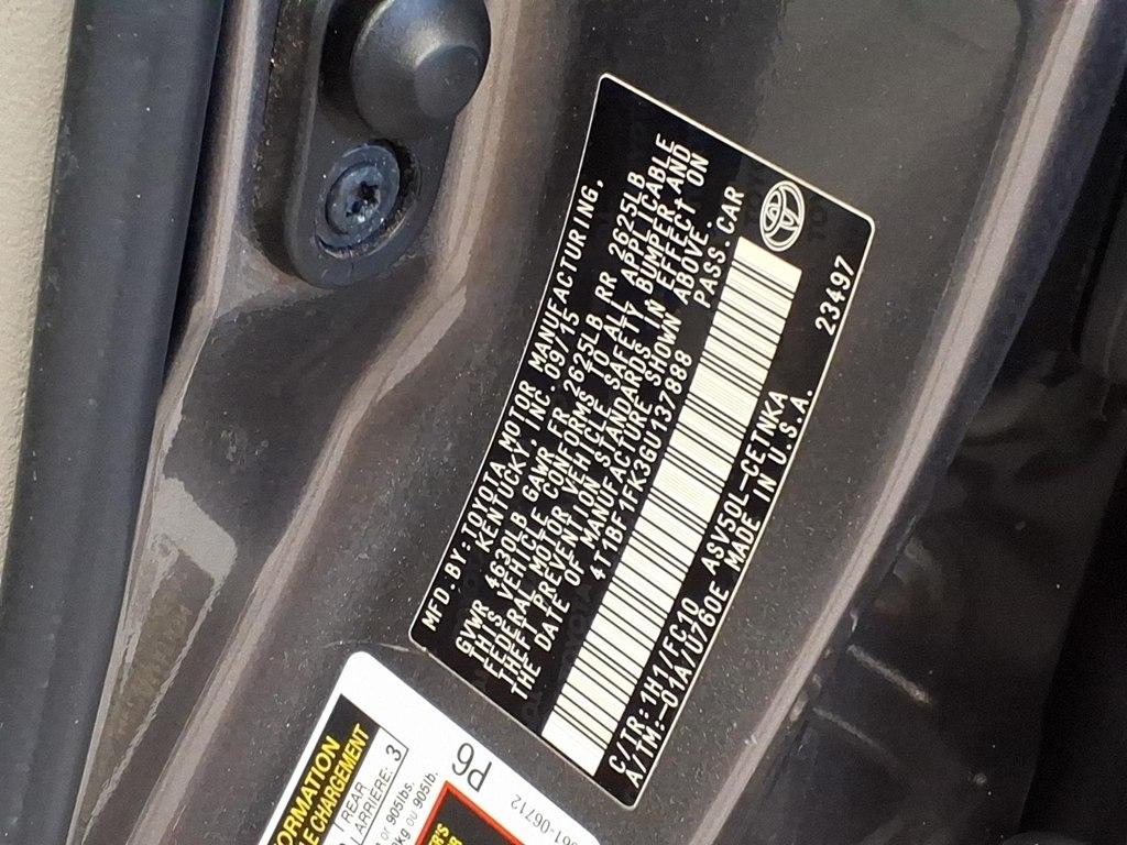Toyota Camry LE 2016