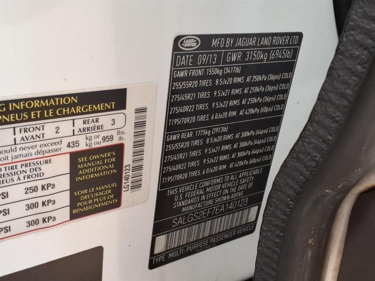 Land Rover Range Rover 4WD 4dr Supercharged 2014