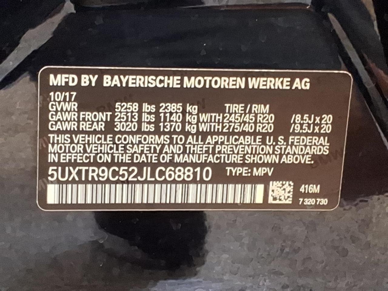 BMW X3  2018