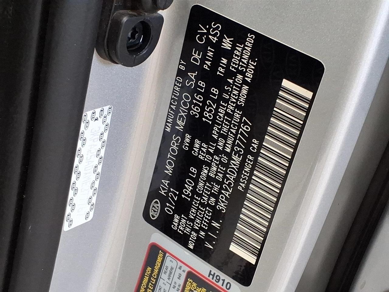 Kia Rio 5-door S Auto 2021
