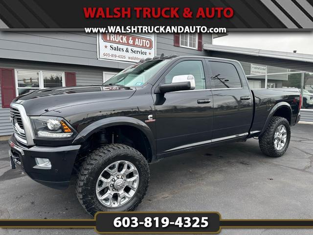 Black 2018 RAM 2500 Laramie Longhorn Crew Cab 4WD Pickup Truck Four-Wheel Drive Automatic