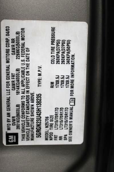 HUMMER H2 Sport Utility 2003