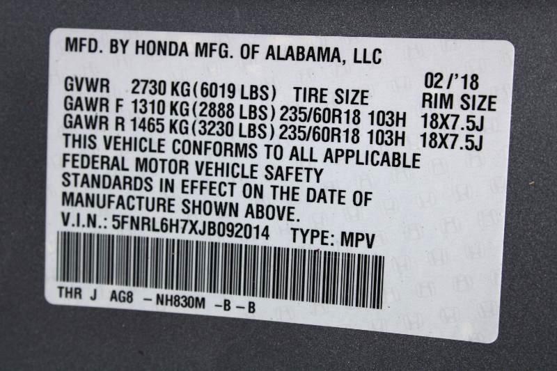 Honda Odyssey EX-L 2018