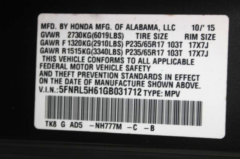 Honda Odyssey EX-L 2016