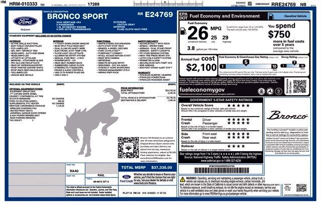 Ford Bronco Sport  2024