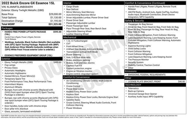 Buick Encore GX  2022