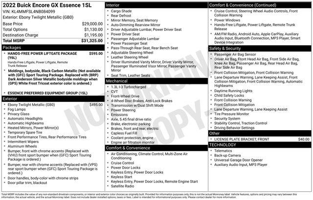 Buick Encore GX  2022