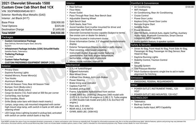 Chevrolet Silverado 1500  2021