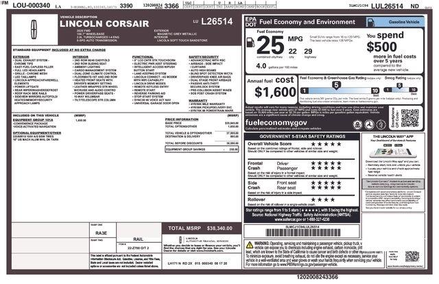 Lincoln Corsair  2020
