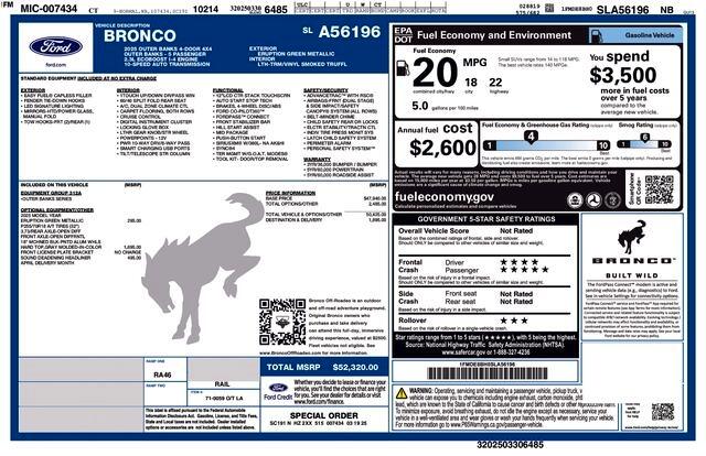 2025 Ford Bronco Outer Banks