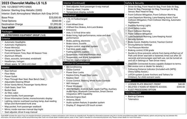 2023 Chevrolet Malibu LS