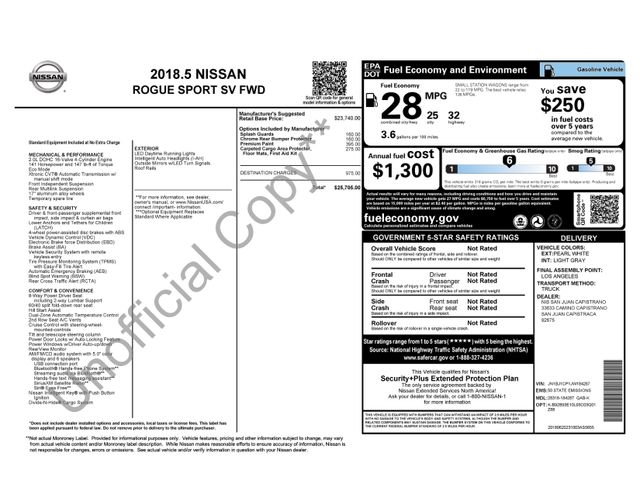 Nissan Rogue Sport  2018