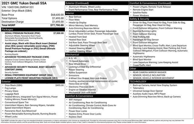 2021 GMC Yukon Denali