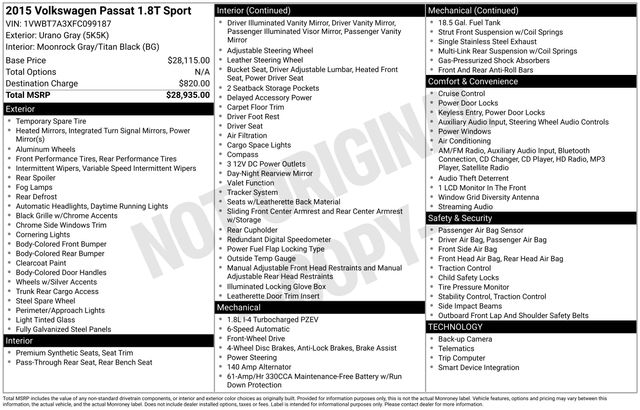 Volkswagen Passat  2015