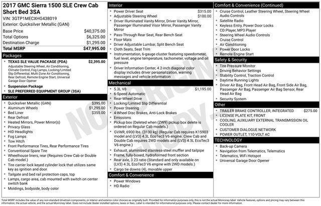 GMC Sierra 1500  2017