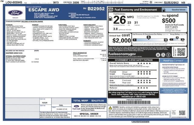 Ford Escape ST-Line Select AWD 2025