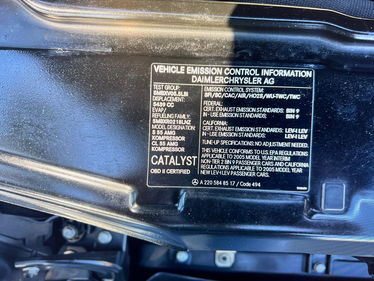 Mercedes-Benz S-Class S55 AMG 2005