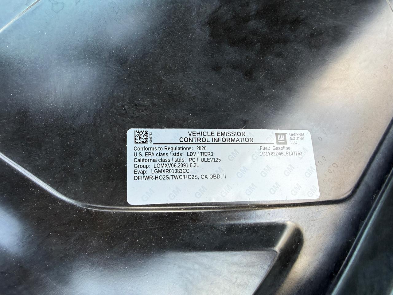 Chevrolet Corvette 3LT Coupe 2020